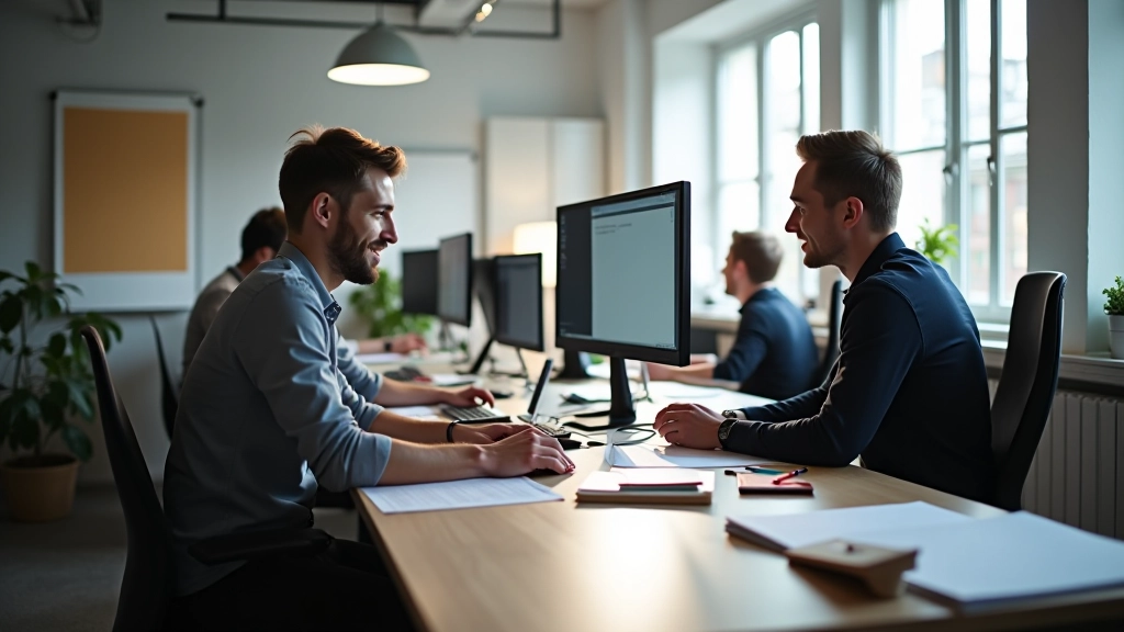 Creatieve UX/UI ontwerp studio met designers aan het werk