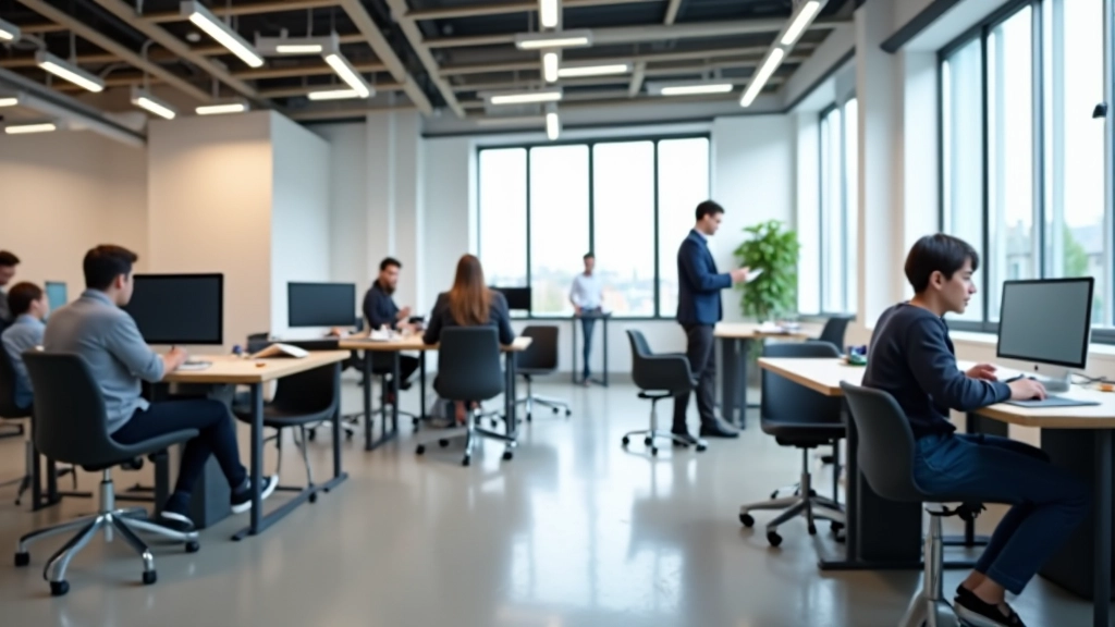 Moderne UX/UI training studio met designtools en collaboratiespaces